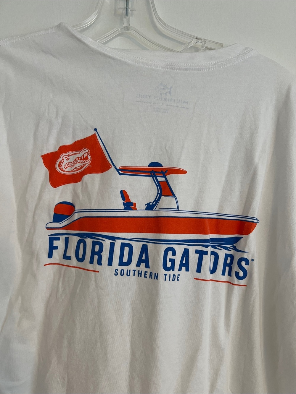 Southern Tide White T shirt Florida Gators Boat Graphic Tee size large